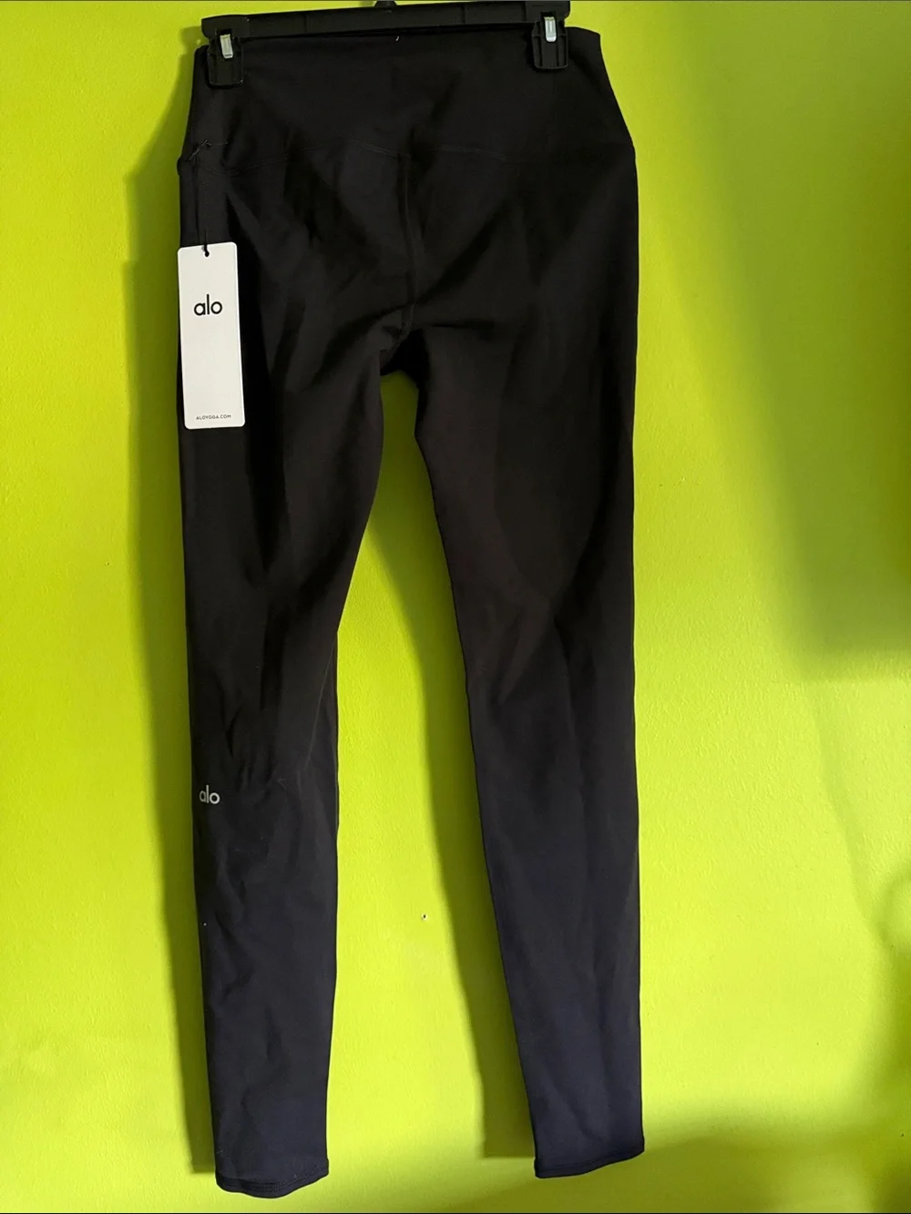 NWT ALO Yoga Black High Waist Airbrush Leggings Size L